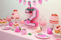 Personalized 3D Number with Custom Name - Strawberry Design - 10 Inches - Pink