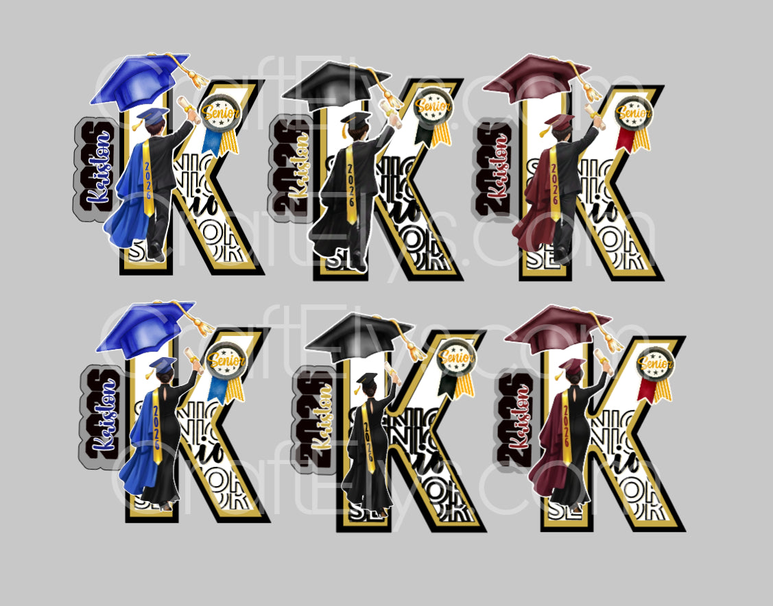 Personalized 3D Graduation Letter - Custom Class of 2026 Party Decoration