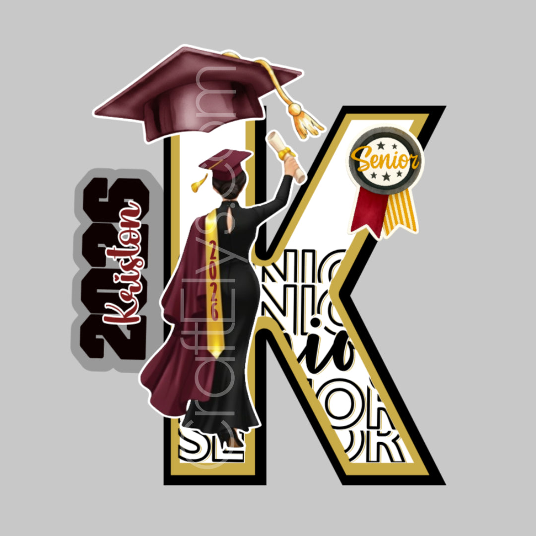 Personalized 3D Graduation Letter - Custom Class of 2026 Party Decoration
