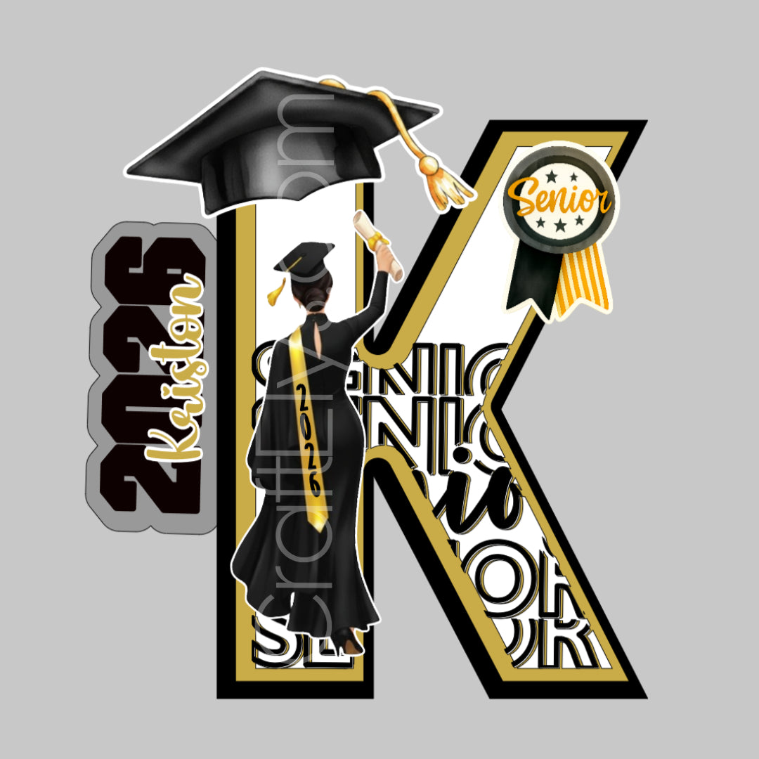 Personalized 3D Graduation Letter - Custom Class of 2026 Party Decoration