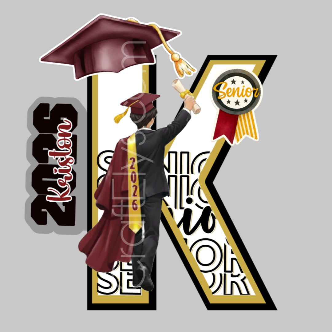 Personalized 3D Graduation Letter - Custom Class of 2026 Party Decoration